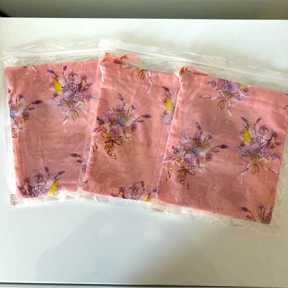 LoveShackFancy Accessories - Set of 3 LoveShackFancy Lele Sadoughi headband dust bags